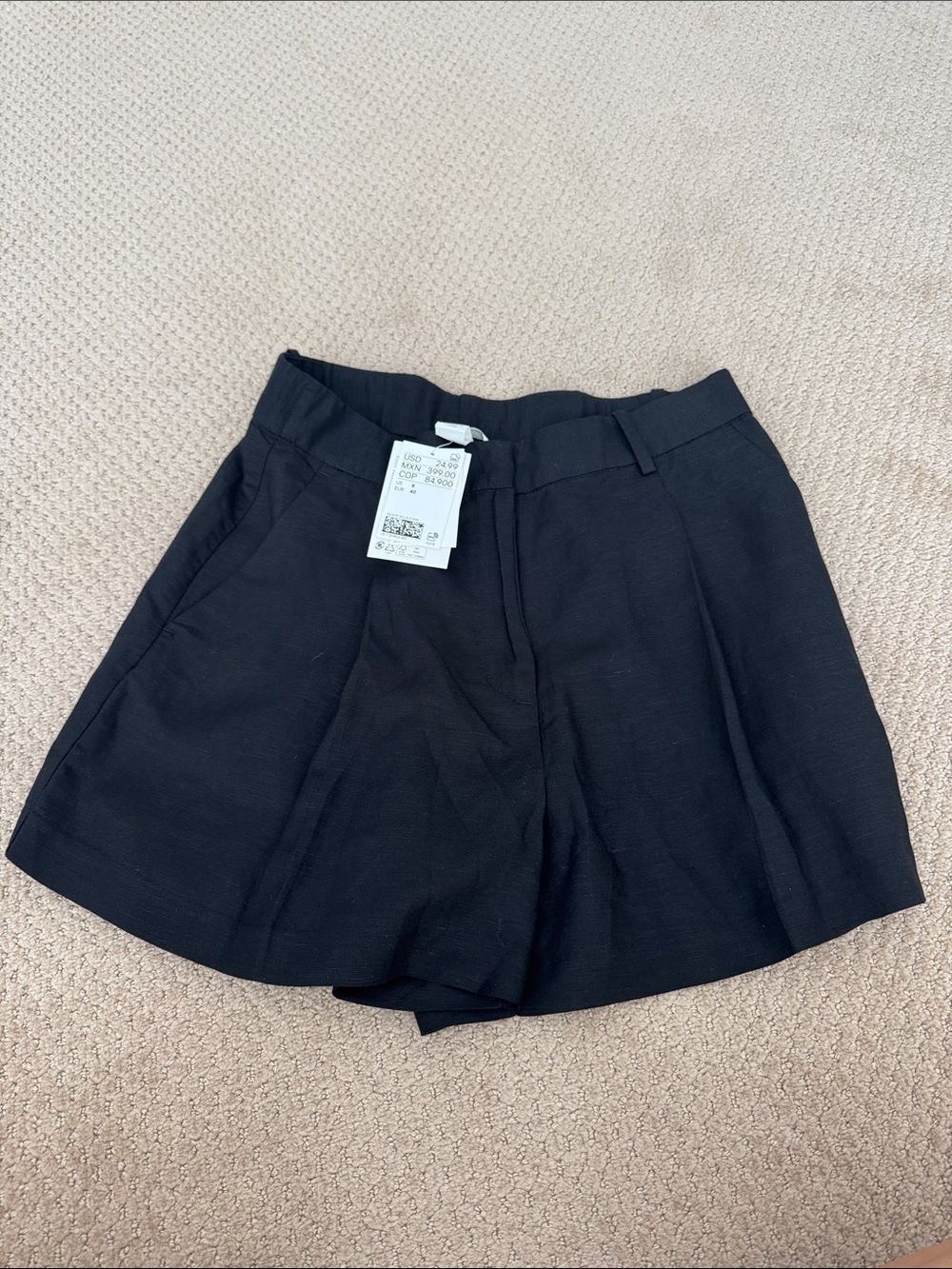 BNWT H&M LINEN BLEND SHORTS